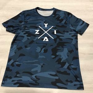Activewear blue camo shirt
